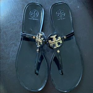 Tory Burch Black Patent Miller Sandal 9